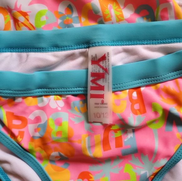 ❌❌SOLD❌❌WAS $40 ❌New 😀 YMI Tankini swimwear 2pc Girls 10/12. - Picture 4 of 7